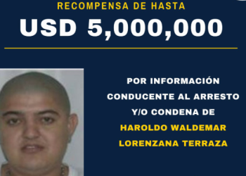 Haroldo Waldemar Lorenzana Terraza, conocido como Haroldito, señalado de liderar una organización de narcotráfico con nexos internacionales. / Foto: EE.UU.