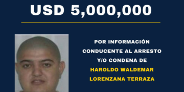 Haroldo Waldemar Lorenzana Terraza, conocido como Haroldito, señalado de liderar una organización de narcotráfico con nexos internacionales. / Foto: EE.UU.
