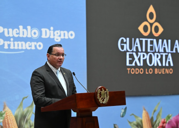 El viceministro de Integración y Comercio Exterior presentó los nuevos contingentes arancelarios. /Foto: Byron de la Cruz.