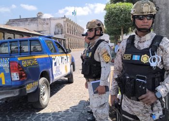 PNC incrementa presencia en Antigua Guatemala cerca de la Semana Santa. / Foto: PNC.