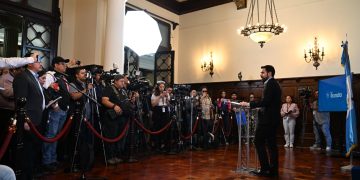 En conferencia de Prensa Palacio Nacional de la Cultura, el gobierno resalta el diálogo.