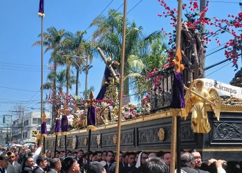 Jesús de la Buena Muerte en su procesión del Tercer Domingo de Cuaresma. / Foto: Isaac Ramírez.