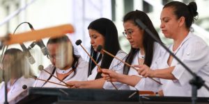 el objetivo de reconocer, estimular y valorar la trayectoria y obras de artistas, formadores y constructores de marimbas.