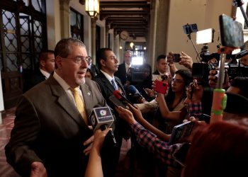 El presidente Bernardo Arévalo reitera sobre los esfuerzos del Gobierno en la lucha contra la corrupción./Foto: Noé Pérez