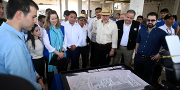 Presidente Arévalo anuncia construcción de un nuevo Centro de Atención de Retornados en Tecún Umán. / Fotos: Alex Jacinto y Alvaro Interiano