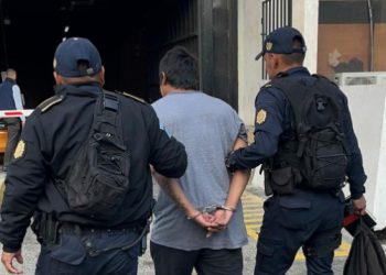 PNC captura a presunto agresor en la zona 6 capitalina. / Foto: PNC.