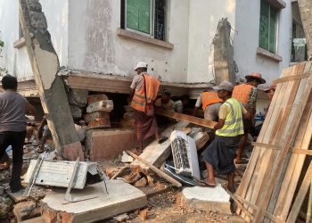 Terremoto dejó al menos tres muertos y daños en varias localidades de Birmania. / Foto: EFE.