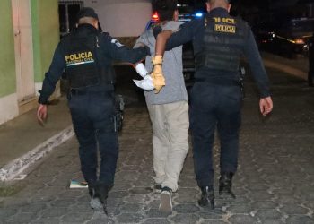 Detenido en flagrancia. / Foto: PNC