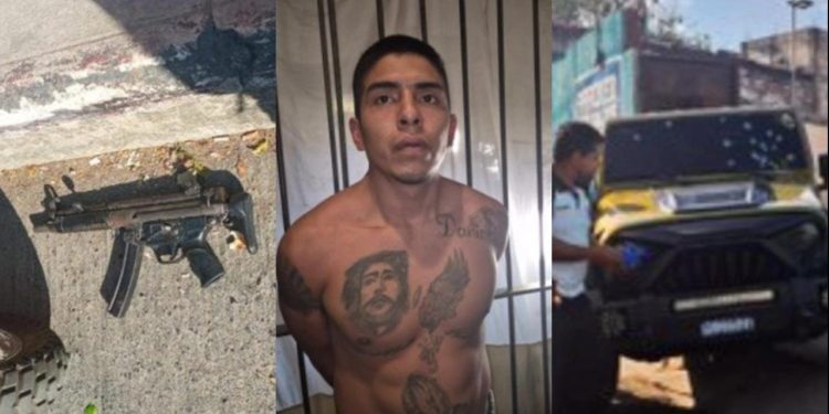 Las investigaciones preliminares revelaron que el marero detenido había recuperado su libertad hace apenas un mes, tras haber cumplido condena en la cárcel de Pavón. / Foto: PNC