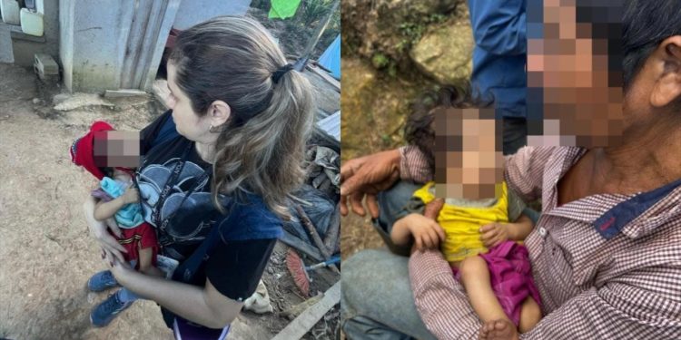 Uno de los casos más recientes atendidos se registró en la aldea El Zarzal, Jocotán, Chiquimula, donde fue rescatado un bebé de 11 meses. / Foto: PGN