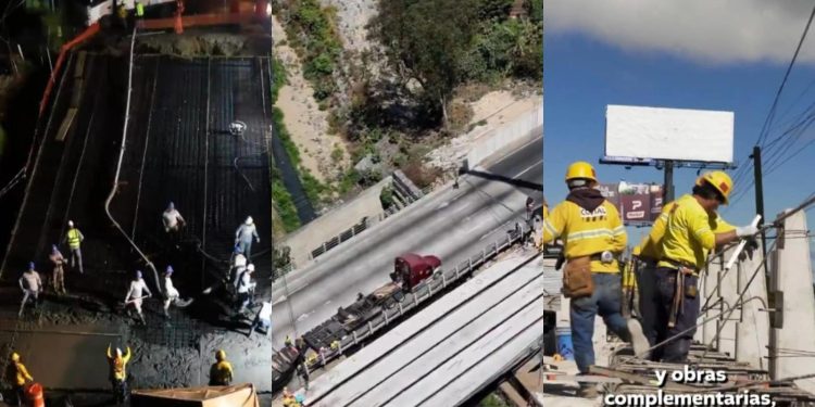 Avanzan trabajos de construcción del nuevo puente de Villa Nueva. / Foto: CIV.