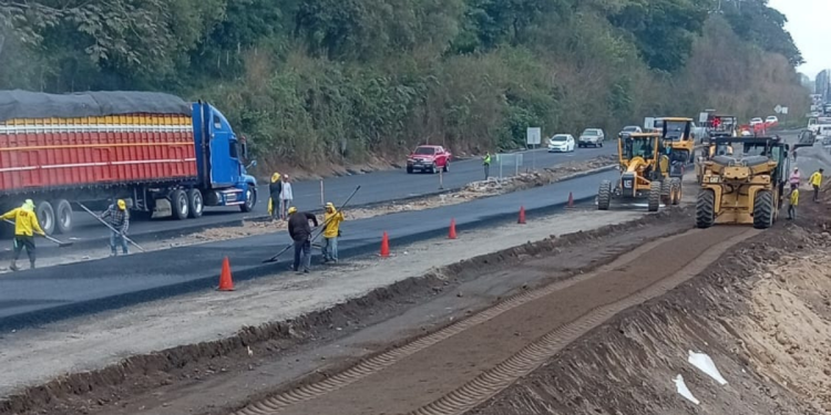 Autopista Palín-Escuintla: Estos fueron los avances en el kilómetro 44 durante el fin de semana