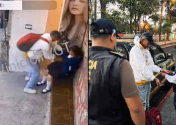 Capturado por agresión a estudiante en zona 1. / Foto: Mingob.