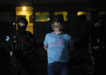 Aler Samayoa Recinos, presunto líder de "Los Huistas". / Foto: Mingob.