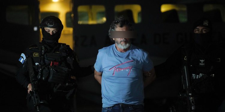 Aler Samayoa Recinos, presunto líder de "Los Huistas". / Foto: Mingob.