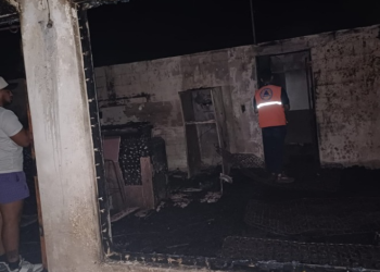 Incendio registrado en El Paredón, Sipacate, Escuintla./ Foto: Conred