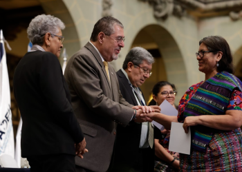 Presidente en la conmemoración del 30 aniversario de la firma del Acuerdo sobre Identidad y Derechos de los Pueblos Indígenas. / Foto: Dickéns Zamora.