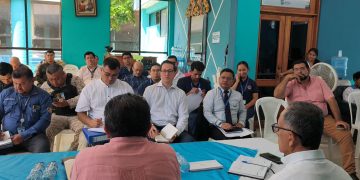 Mesa técnica da seguimiento a la construcción de diques en río Suchiate