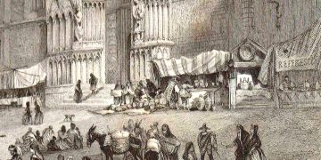 Imagen de Barcelona en la edad media muestra la desigualdad social de la época.