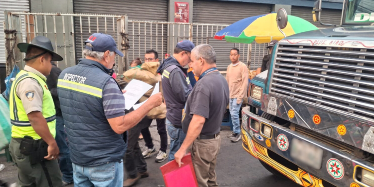 DGT y Provial supervisan transporte extraurbano en terminal de buses de zona 4. /Foto: DGT.