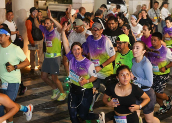 Carrera 10k nocturna concluyó satisfactoriamente. /Foto: Municipalidad de Guatemala.