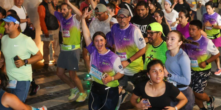 Carrera 10k nocturna concluyó satisfactoriamente. /Foto: Municipalidad de Guatemala.