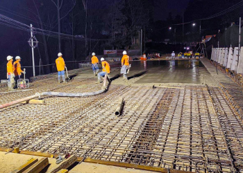 Se acerca la finalización de la obra del km 17.5 en Villa Nueva. /Foto: Covial.