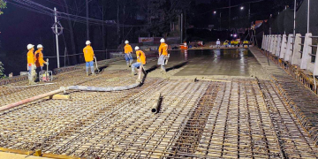 Se acerca la finalización de la obra del km 17.5 en Villa Nueva. /Foto: Covial.