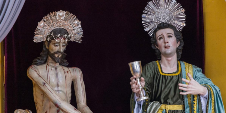 Ministerio de Cultura entrega imágenes restauradas provenientes de Totonicapán. (Foto: MCD)