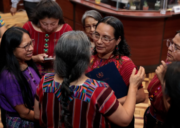 Ana López fue juramentada como la nueva secretaria Presidencial de la Mujer. (Foto: Noé Pérez)