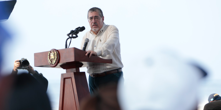 Presidente Bernardo Arévalo en lanzamiento de Sinaprese 2025