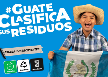 El Tejar, Chimaltenango pone en práctica ejercicios para la clasificación de la basura. (Foto: Marn)