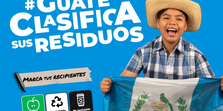 El Tejar, Chimaltenango pone en práctica ejercicios para la clasificación de la basura. (Foto: Marn)