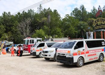 Mantienen coordinación en el puesto de control del Sinaprese en Poptún, Petén