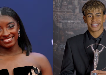 Simone Biles y Lamine Yamal ganan premio Laureus