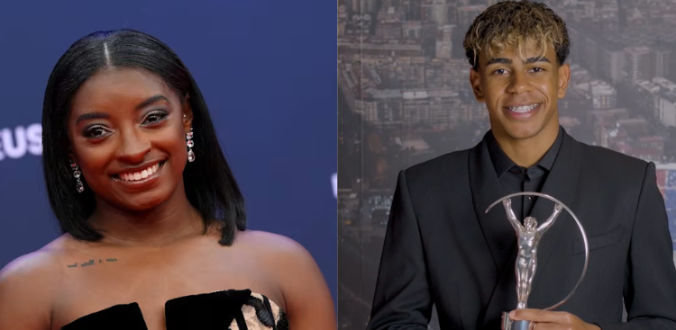 Simone Biles y Lamine Yamal ganan premio Laureus