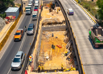 Construcción de segundo puente en carretera a El Salvador continúa avanzando./Foto: CIV.