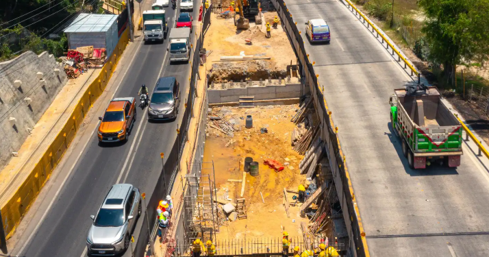 Construcción de segundo puente en carretera a El Salvador continúa avanzando./Foto: CIV.