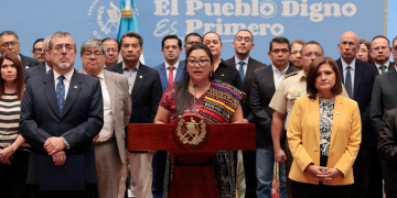 Conferencia de prensa en Palacio Nacional de la Cultura.