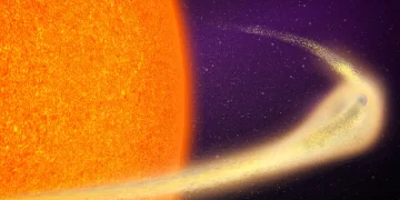 Científicos hallan planeta que se desintegra rápidamente. / Foto: ABC.