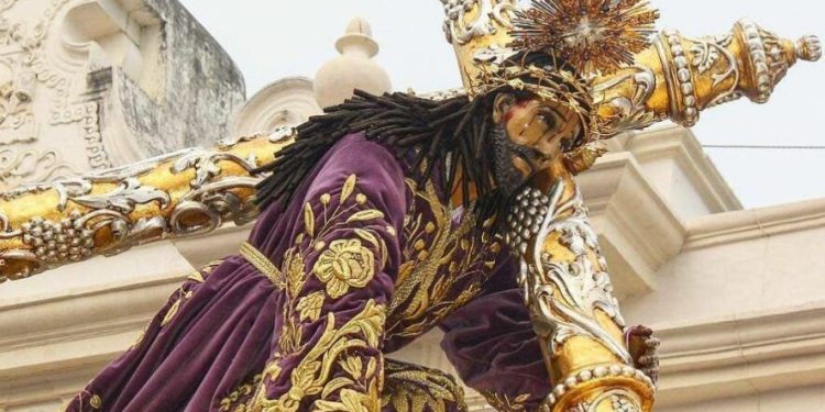 Consagrada Imagen de Jesús Nazareno de la Caída. / Foto: Eventos en Guatemala.