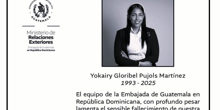 Yokairy Gloribel Pujols Martínez, colaboradora de la Embajada de Guatemala en República Dominicana, murió en el accidente de discoteca el pasado martes.