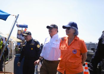 Autoridades supervisan ejecución de las acciones a favor de la ciudadanía en el descanso de Semana Santa. / Foto: Mingob.