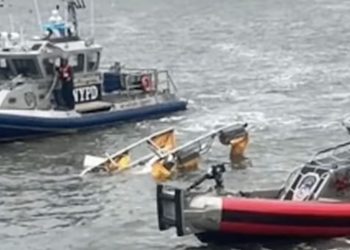 Helicóptero se estrelló en el río Hudson; se reportan varios fallecidos. / Foto: People en Español.