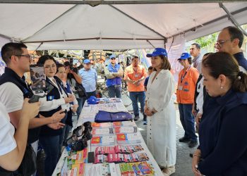 La vicepresidenta Karin Herrera supervisa bahía de Sinaprese ubicada en la zona 1 capitalina. / Foto: Conred.