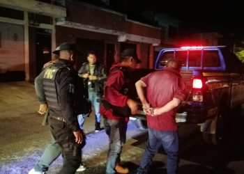 Capturan a cuatro presuntos miembros de "Los Quichelenses". / Foto: PNC.