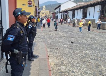 Garantizan seguridad durante el Quinto Domingo de Cuaresma en Antigua Guatemala
