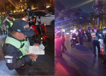 PNC neutraliza caravana de más de 400 motos e impone multas