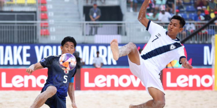 Japón frena a Guatemala en su debut en el Mundial de Futbol Playa de Seychelles 2025