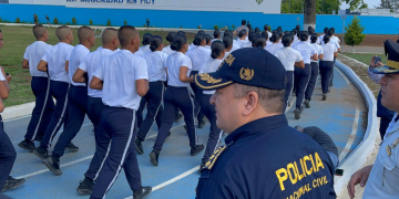 David Custodio Boteo, director general de la PNC, acudió a verificar de cerca el desarrollo de las actividades. / Foto: PNC